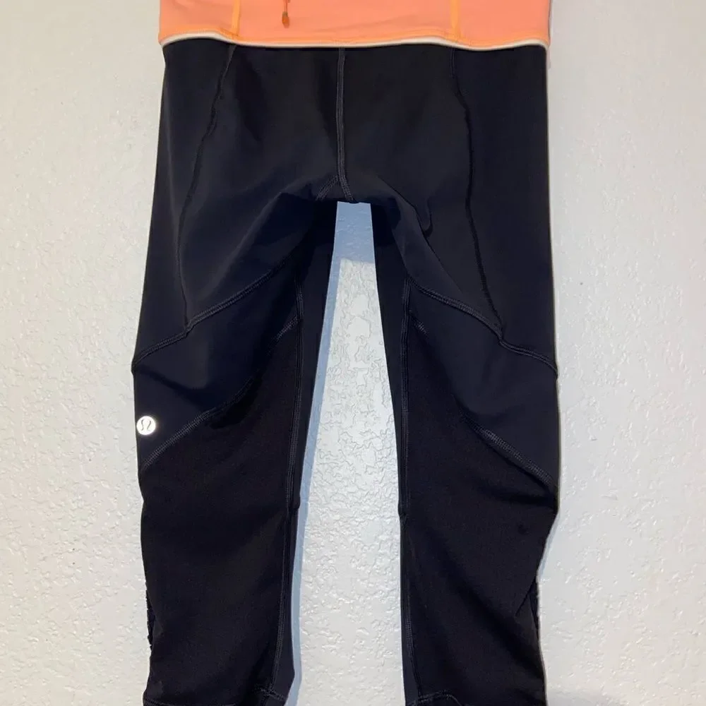 Lululemon‎ Run: For Your Life Crop black size 4 NWOT